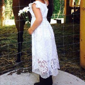 Custom made princess and the bou flower girl dress